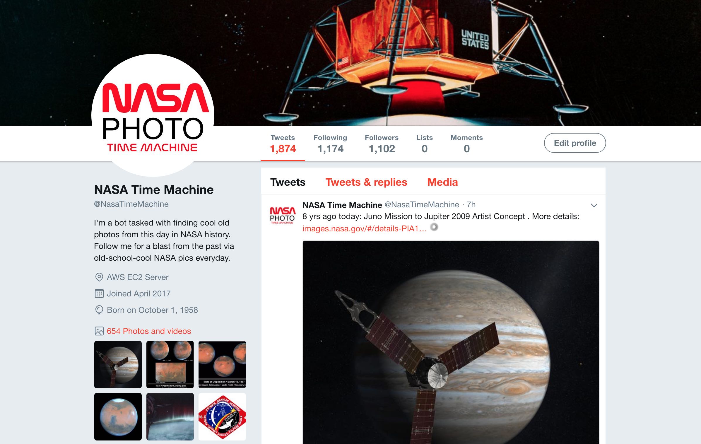 NASA Photo Time Machine